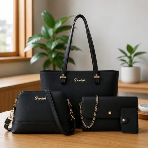 4 Pcs Combo Bag Black
