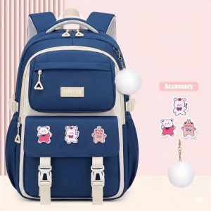 waterproof school bag version 1(Navyblue)