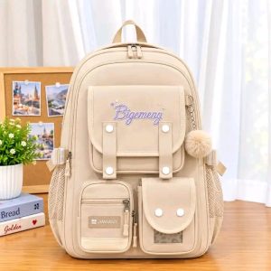 waterproof school bag version 10(off-white)